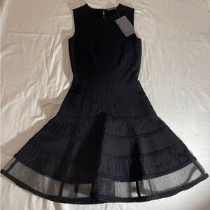 Alexander McQueen Black Sleeveless Mini Dress